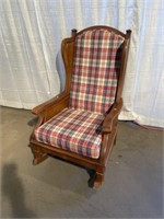Softwood Upholstered Rocking Chair