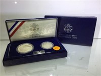 1993 2-COIN "BILL OF RIGHTS" SILVER PROOF SET