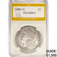1880-CC Morgan Silver Dollar PGA MS64+