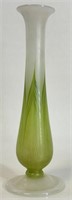 RARE L.C TIFFANY SIGNED PULLED FEATHER GLASS VASE
