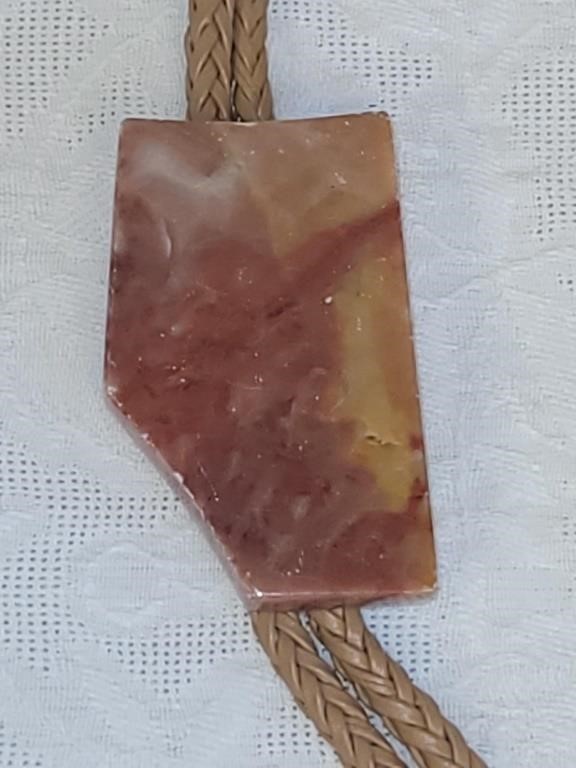 STONE ALBERTA BOLO TIE 2" X 1.25"