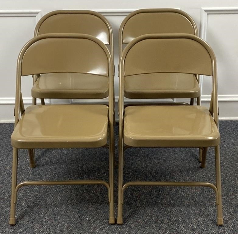 (4) Metal Folding Chairs