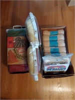 2 Box of Vintage Afgan Making Kits
