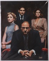 THE SOPRANOS ORIGINAL PAINTING BY GARY LONGORDO