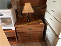 3 Drawer Chest of Drawers & Lamp