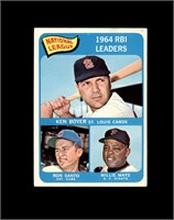 1965 Topps #6 Willie Mays/Santo LL EX to EX-MT+