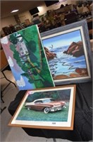 1956 Bel-Air Picture & 2 Paintings