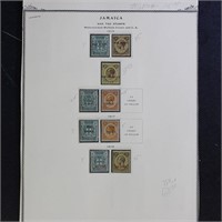 Jamaica Stamps 1916-1917 mint collection of War Ta