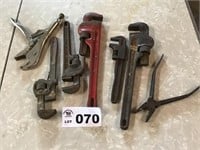 PIPE WRENCHES, PLIERS