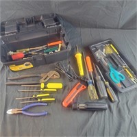 Small Stanley Toolbox with Contents, pliers
