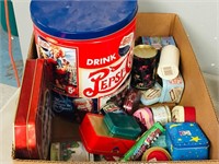 flat- collectable tins