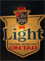 *Heileman's Old Style Light Beer Sign/Light, Works