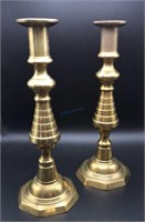 Vintage 10" Brass Candlesticks