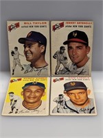 1954 Topps (4 Diff Giants ) Partial Set of 115