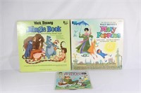 Disney Albums Mary Poppins, Jungle Book, Peter Pan