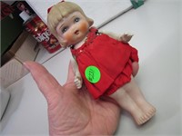 Vintage Made in Japan Bisque Doll 7&1/4"