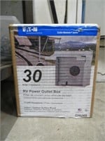 new 30amp rv power outlet box