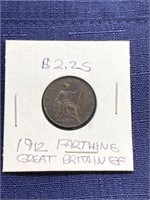 1912 farthing Great Britain