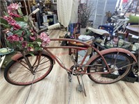 Garden Art Outside decor Bicycle with Faux