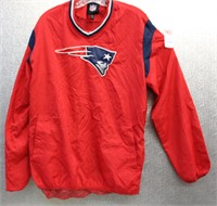 New England Patriots V-Neck Pullover Jacket Large