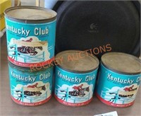 Vintage Kentucky club tins