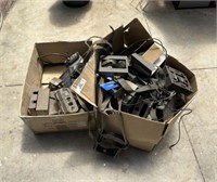 Box of Solar Power Misc. and Trail Cameras