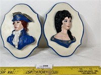 Vintage Ceramic Wall Plaques Wall Hangings