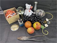Faux Fruit, Costume Jewelry & More