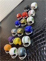 Vintage mixed football teams mini helmet toys