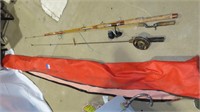 fishing poles and pole parts