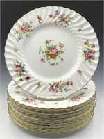 Lot of 11 Floral Minton "Marlow" Plates.