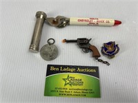 Chevrolet Can Opener, Cap Gun, Keychain, and More