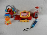 ELMO RADIO, MCDONALDS CASH REGISTER, ETC.