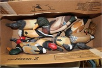 9 WOODEN DUCK DECOYS