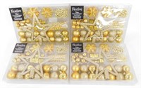 * 4 Boxes of New Ornaments - 24 pcs per Box