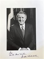 Prime Minister Brian Mulroney signed photo