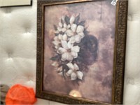Nicely framed flower print