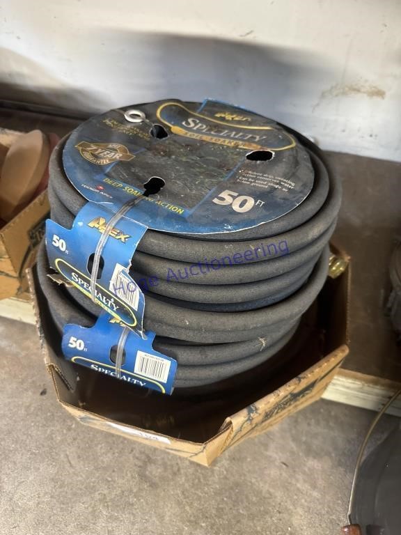 3 SOIL SOAKERS, 50 FT EACH, IN GARAGE