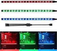 Gaming PC RGB LED Strip Lights-Set of 3