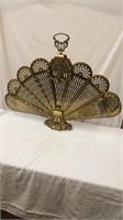 Decorative Brass Fan Fireplace Decor