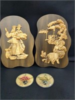 Wooden wall plaques