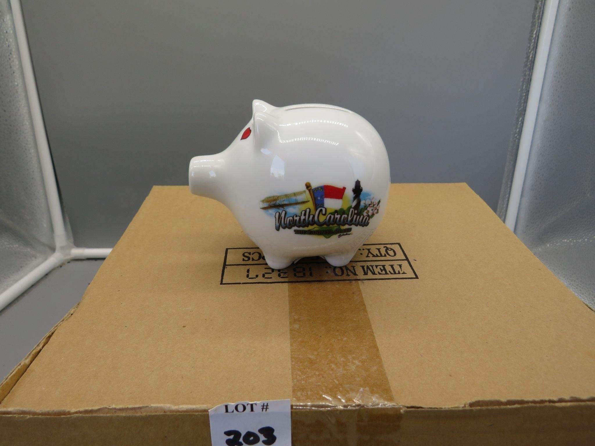 Six NC Piggy Banks, Great Wholesale Purchase