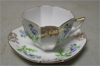 Shelley "Blue Poppy" Cup & Saucer