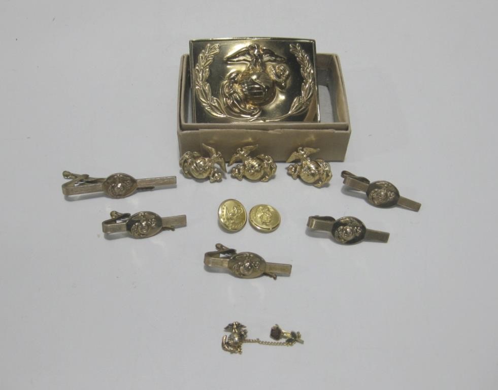 Vietnam Era Buckle W/Assorted Pins & Clips