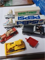 Lot of Collector Toy Cars and Trucks- Pepsi A