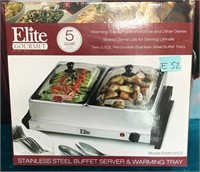 11 - ELITE BUFFET SERVER & WARMING TRAY (E52)