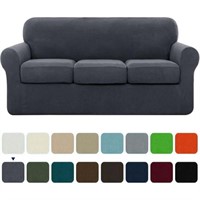 Subrtex Grid Stretch Sofa Cover (Gray  Sofa)