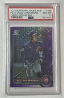 2022 Bowman Chrome #198 Pete Crow-Armstrong PSA 10