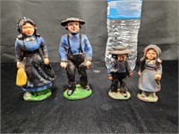 Cast Iron Amish Family