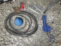air hose,rope & items